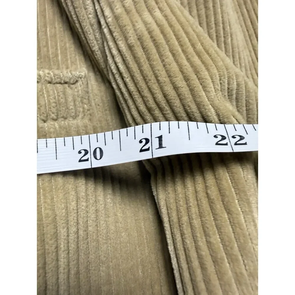 Lands End Brown Herringbone Sport Coat Mens 42R Tweed Wool Jacket Blazer